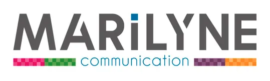 Marilyne communication Logo